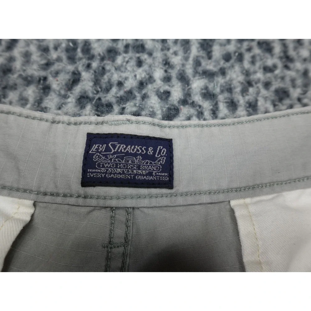 Levi's Cargo Shorts Mens W33 Grey Good Ripstop Utility Multi-Pocket 23251-0052‎